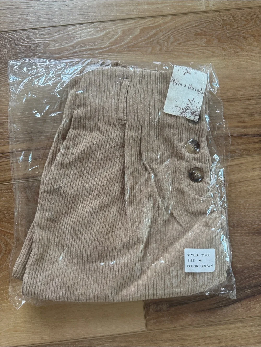 High-Rise Tan Paperbag Shorts with Tie Belt